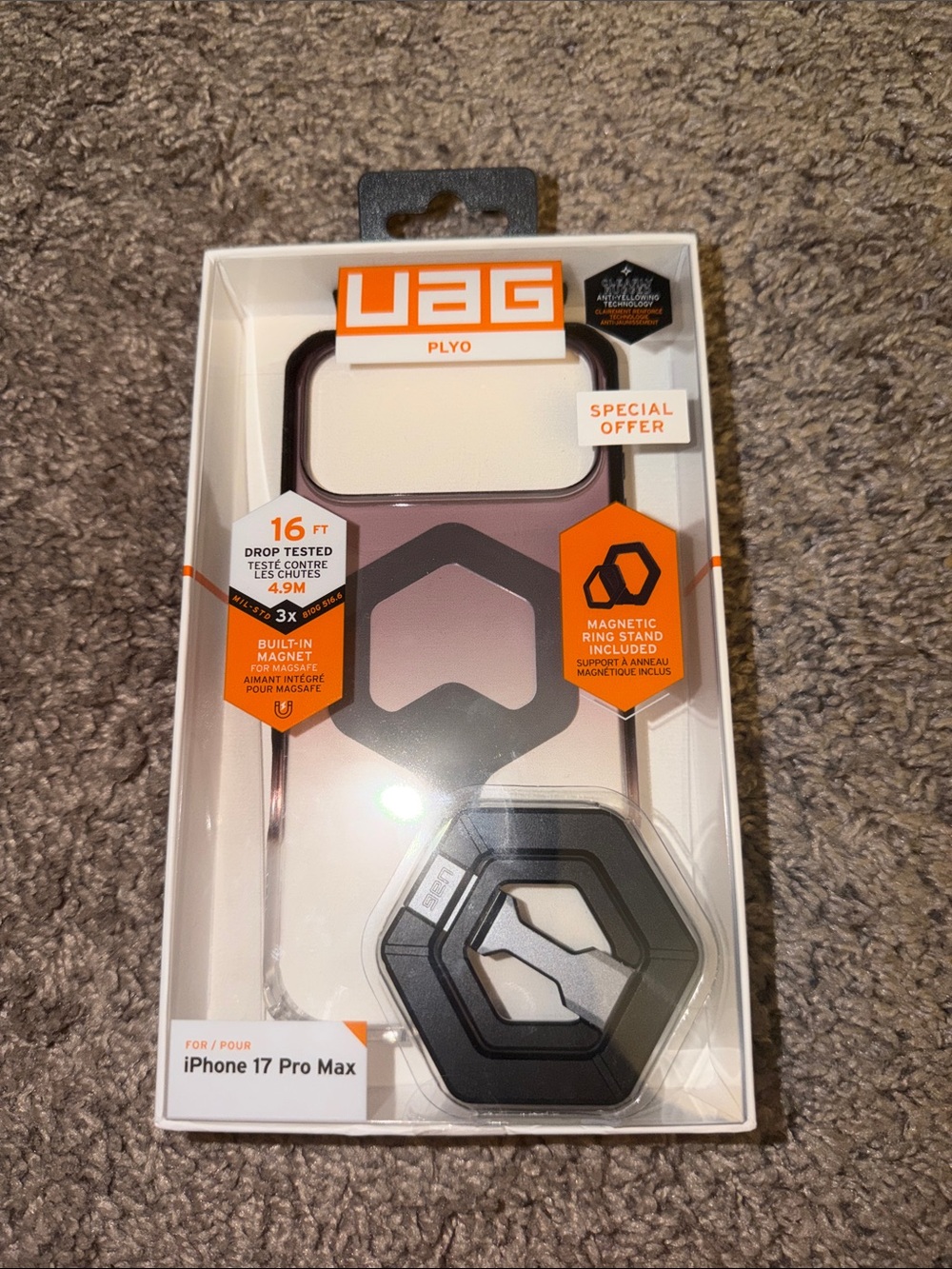 UAG Plyo Case for iPhone 17 Pro Max - Gradient Black